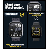 (3 Pack) Watch Screen Protector Compatible For Amazfit Bip 6, Pmma And Pet (Not Tempered Glass) Ultra Thin Hd Full Coverage 3D Curved Edge Anti-Scratch