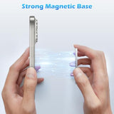 Magnetic Base Compatible With Popsocket Phone Grips And Magsafe Iphone Series Case, Removable Kindle/Phone Holder Base, Thin & Light Portable Plate, Matte Clear