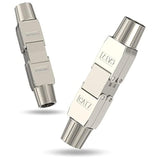Tool-Free Rj45 Coupler Shielded, Tool Less Ethernet Cable Extender Poe+ For Ca