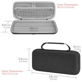 Geekria 60% Compact Keyboard Case, Hard Shell Travel Carrying Bag for 61 Keys