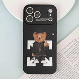 iPhone 17 Pro Max Case for Boys, Funny Aesthetic Soft Silicone Gel Rubber Shockproof Cover Full Body Drop Protection, Black
