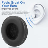 Solo 4 Ear Pads Replacement Ear Cushions Compatible With Beats Solo 4 Wireless On-Ear Headphones Softer Protein Leather High-Density Memory Foam Earpads Earmuffs Ear Cups Cover Repair Parts - Black