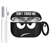 For Airpods Pro 2Nd Generation Case 2022, Don'T Touch Me For Airpods Pro 2 Cover With Keychain Soft Cute Shockproof Cover For Women Men Compatible Apple Airpod Pro 2, Black