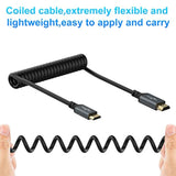 Mini Hdmi To Hdmi Coiled Cable, Mini Hdmi Coiled Cable Support 3D 4K Uhd, 1080
