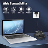 Undetectable Mouse Jiggler, Mechanical Mouse Mover with Power Adapter & ON/Off Switch, Mouse Clicker Mouse Shaker for Computer, Laptop, Keep PC Active, No Software, Driver-Free, Ultra-Silent,Automatic