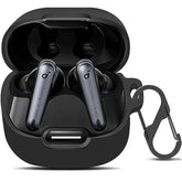 Compatible With Anker Soundcore Liberty 4 Nc Case Cover, Soft Silicone Shockproof Protective Case Skin For Soundcore Liberty 4 Nc Wireless Earbuds (Black)