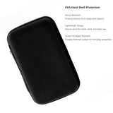 Electronics Organizer Bag Multi-Functional Eva Storage Case For Headphones, Cables, Hard Drives, Tools, Flash Drive, Power Bank, Travel Accessories(Black)