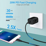 Type C Charger,20W Pd Usb C Wall Charger Fast Charging Block & 6Ft Android Phone Charger Cable Compatible Iphone 16 15 Pro Max Samsung Galaxy A15 A14 5G,A24,A54,A13,S22,S21 Fe,A53,Z Flip3,Z Fold,Note