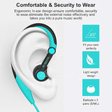 Sport Headphones Wired, Over Ear In-Ear Earbuds,Earhook Running Earphones, Hea