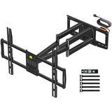 Long Arm TV Wall Mount with 42.9 inch Extension and Power Strip for 60120 Inch TVs, Heavy Duty Full Motion TV Mount,VESA 900x600mm,up to 275