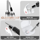 With Safety Lock Case For Beats Fit Pro 2021, Carbon Fiber Material Shock-Absorbing Hard Shell Beats Fit Pro Earbuds Case Cover With Keychain/Storage Box/Cleaning Kit - Green