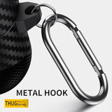 For Samsung Galaxy Buds3 Pro/Galaxy Buds 3 Case With Lock, Girls Boys Funny Skull Full Body Shockproof Hard Shell Cover With Carabiner Keychain For Galaxy Buds3 Pro Skull Black