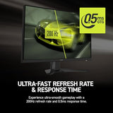 Mag 272F 27-Inch 1920 X 1080 (Fhd) Gaming Office Monitor, 200Hz, Adaptive Sync, Hdr Ready, Hdmi, Vga Port, Vesa Mountable, Tilt, 4-Side Slim Bezel,0.5Ms, Black
