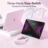 Travel Mouse Dual Mode Wireless Charging Mouse,Macaron Color Scheme Sweet Donut Bluetooth Computer Mice,Silent And Lightweight,1200 Dpi Optical Tracking,Compatible With Pc,Mac,Laptopcarmine Pink