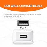 3 Pack Usb Wall Charger Block 5V 2A Ac Power Adapter Plug 10W For Iphone 13 12 11 Pro Max 8 7 6 6S Plus Se Xs Xr X,Ipad,Kindle Tablet,Samsung,Lg,Htc,Moto Charger Block Charging Cable Replacement