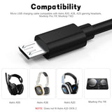 Astro A50 Charging Cable Compatible with Astro A50, A38, A20 Gaming Headsets, MixAmp Pro TR, MixAmp TXD, Micro USB Charging Cable (59, Inches)