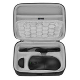 Geekria Mouse Carrying Case, Compatible with Razer DeathAdder V4 Pro, EVA Hard Shell Protective Travel Bag (Dark Gray)