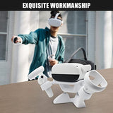 Vr Stand, Vr Headset Stand Vr Display Holder Storage Virtual Reality Headset Desktop Display Stand For Oculus Quest 2, Quest 3/3S, Rift, Rift S, Valve Index Headsets & Touch Controllers