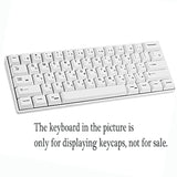 137-Keys Japanese White Keycaps Pbt Cherry Profile Key Cap Set For 60% 65% Tkl