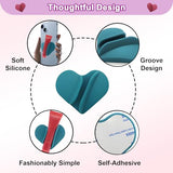 Phone Case Lip Gloss Holder,2026 New Model, Heart Shaped Gloss Bracket,Self-Adhesive Lip Holder Suitable for iPhone and Android (White)
