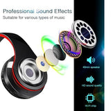 Bluetooth Over The Ear Headphone Stereo Sound Computer PC Headset for Gaming Meeting Chat with Mic/Soft Earmuffs/Foldable/TF 3.5mm Jack for Universal