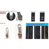 20 Pcs #5 Metal Zipper Retainer Box And Zipper Insertion Pin,Bottom Sl