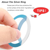 8 Pack Universal Metal Rings Sticker Compatible With Magsafe Magnetic Wireless Charger Iphone 16/15/14/13 Pro Max Mini, Ultra-Thin Car Charger Conversion Accessories (No Magnet), Silver