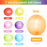 30 Pcs Punch Balloons, Heavy Duty Rubber Band Balloons for Kids Party Decorations