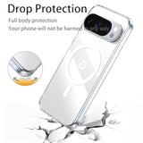 Magnetic Case For Google Pixel 10/Pixel 10 Pro,Compatible With Magsafe,Anti-Yellowing Cover,Transparent Screen Protector,Clear Case For Pixel 10/10 Pro,Crystal Clear