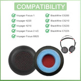 Hopopwer Replacement Ear Cushion For Plantronics Voyager Focus B825/1/2 Uc, Voyager 4210/4220, Ear Pads Cushion For Poly Blackwire 5200/C5200/5210/C5210/C5220/7225