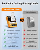 Dt5150P Industrial Colorfast Label Maker, Thermal Transfer Label Printer With 1.65" W Print Head, Heavy-Duty For Outdoor Direct Sunlight Job Sites, Mobile App & Pc Editor Compatible