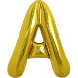 40" large gold letter A foil balloon for birthday and anniversary party décor