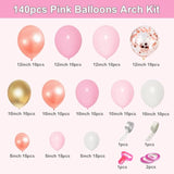 Rose Gold & Pink Balloon Garland Kit: Party Decorations
