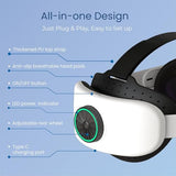 Busqueda Elite Strap With Battery For Oculus Quest 2,8000Mah Extend 9Hrs Playtime,Fast Charging Vr Power,Counter Balance&Adjustable Head Strap For Enhanced Support And Comfort In Vr