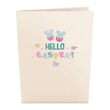Disney'S Mickey & Minnie Hello Easter Pop-Up Card – Easter Card – Handcrafted 3D Pop-Up Greeting Card – Easter Day Love Card, 5 X 7”