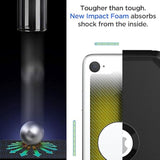 For Iphone Se Case 3Rd & 2Nd Generation, For Iphone Se 2022/2020 Built-In Screen Protector Heavy Duty Protective Shockproof 3-Layer Full Body Rugged Phone Cover, Black