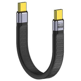 Short Usb C Cable 5.3 Inch, Usb C To Type C 240W Fast Charging Usb 4 Cable Supports 8K Hd Display, 40Gbps Data Transfer For Thunderbolt 4/3, Laptop, Tablet, Phone And More