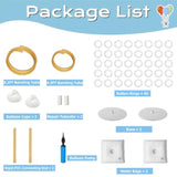 8.2Ft & 4.9Ft Free Bending Half Arch Balloon Column Stand Kit w/ Base Backdrop