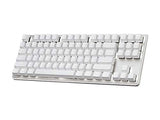 Usb Km360 Professional Tenkeyless Mechanical Keyboard, Cherry Mx Red, Abs Dual Injection Keycap, (White)