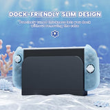 Protective Case for Nintendo Switch 2, Kawaii Ocean Whisper Series Dockable Hard Shell Case + Silicone Grips for Switch 2 with Thumb Grips & Sticker,