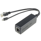 Active Poe Splitter Power Over Ethernet 48V To 5V 2.4A Micro Usb Plug For Rpi B/B+/2/3