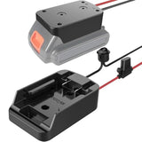 Power Wheel Adapter With Fuse&Switch, Secure Battery Adapter For 20V Max Lithium Battery,With 12 Gauge Wire, Good Power Convertor For Diy Ride On Truck, Robotics, Rc Toys And Work Lights