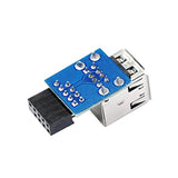 9Pin Usb 2.0 Female Pin Dual 2 Port Usb Motherboard Header Adapter-Dual Layer