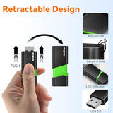 8Gb Flash Drive 5 Pack Fat32 Thumb Drives Slide Retractable Usb Drives 8Gb 5 Pack Memory Sticks For Data Storage (Mixed Color:Yellow,Red,Blue,Green,Purple)