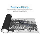 Large Mouse Pad New York Mouse Pads, Xxl Extended Keyboard Mousemat Big Desk Mat Gaming Mousepad For Home Office Accessories