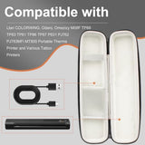 Tattoo Printer Hard Case, Protective Waterproof Bag ,Portable Compatible With Itari, Colorwing, Odaro, Omezizy M08F Tp88 Tp83 Tp86 Tp87 P831 Pj763Mfi Mt800 Portable Therma Printer (Black Case)