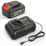 20V 6000Mah Replacement Battery For Dewalt With Dcb112 Charger, 20V Max 6.0Ah Lithium Ion Battery With 20V Charger Comaptible With Dewalt Dcf Dcd Dcg Series 20V Cordless Power Tools And Charger