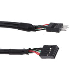 Usb Header Extension Cable, Usb 2.0 9-Pin Male To 9-Pin Female Internal Mother