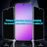 [3 Pack for Galaxy S23 Privacy Screen Protector Tempered Glass, NO Bubbles, Fingerprint Unlock, Anti Spy, Anti-Scratch, Easy install