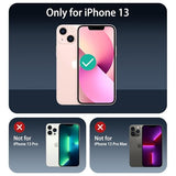 3+3+1+1-Pack, Privacy Screen Protector and Camera Lens Protector for iPhone 13 with Back Tempered Glass Film & Installation Alignment Aid, Anti-Spy,